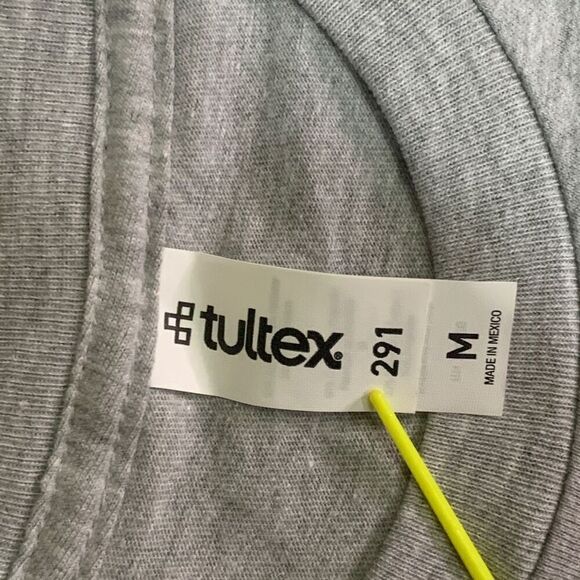 Tultex Men’s Size Medium Long Sleeve Crew Neck T Shirt Blanks‎ Heather Grey - Picture 3 of 7